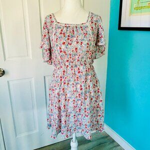 Sienna Sky Floral Summer Mini Dress (size S)